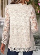 Light Camel Tummy Coverage Long Sleeve Cardigan | thumb picture 