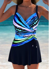 Surplice Ombre Navy One Piece Swimdress | thumb picture 