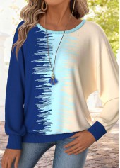 Multi Color Tummy Coverage Geometric Print T Shirt