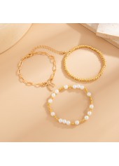 Golden Color Bow Alloy Detail Bracelets | thumb picture 