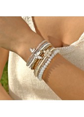 Beige Color Butterfly Seed Beads Bracelets | thumb picture 