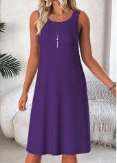 Purple Tummy Coverage Tribal Print Dress and Cardigan | thumb picture 