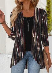 Multi Color Tummy Coverage Fake Two Piece Twinset | thumb picture 