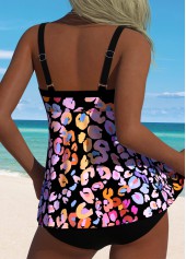 Tummy Coverage Leopard Multi Color Tankini Top-No Bottom | thumb picture 