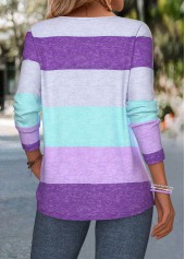 Multi Color Patch Pocket Geometric Print T Shirt | thumb picture 