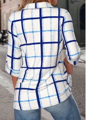 White Tummy Coverage Geometric Print Long Sleeve Shirt | thumb picture 