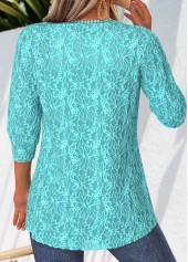 Cyan Tummy Coverage Half Sleeve Coat | thumb picture 
