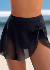 Layered High Waisted Black Swim Skirt | thumb picture 