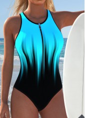 Pull On Ombre Cyan One Piece Swimwear | thumb picture 