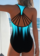 Pull On Ombre Cyan One Piece Swimwear | thumb picture 