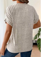 Light Camel Tummy Coverage Short Sleeve T Shirt | thumb picture 