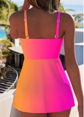 Tummy Coverage Ombre Hot Pink One Piece Swimdress | thumb picture 