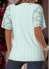 Mint Green Tummy Coverage Short Sleeve T Shirt | thumb picture 