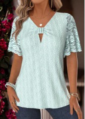 Mint Green Tummy Coverage Short Sleeve T Shirt