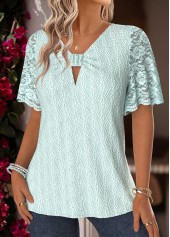 Mint Green Tummy Coverage Short Sleeve T Shirt | thumb picture 