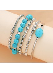 Mint Green Alloy Turquoise Beaded Bracelets | thumb picture 