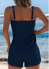 Tummy Coverage Mid Waisted Tie Dye Print Tankini Set | thumb picture 