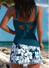 Thigh Slimmer Mid Waisted Floral Print Tankini Set | thumb picture 