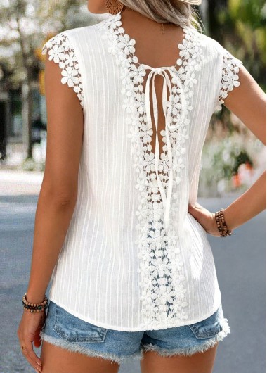 women clothes image of White Tummy Coverage Sleeveless V Neck Tank Top