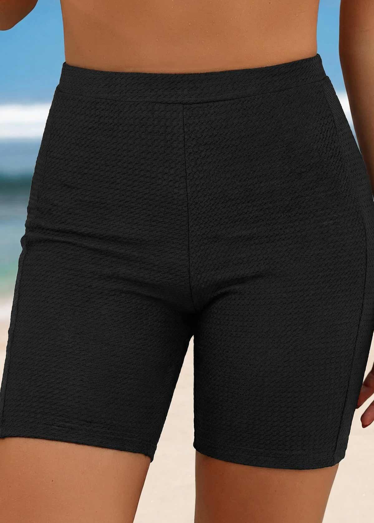 Wide Waistband High Waisted Multi Color Swim Shorts | picture 