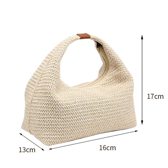Beige Color Zip Detail Hand Bag | picture 