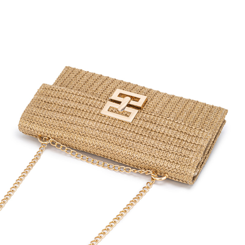 Light Camel Turnlock Chains Crossbody Bag | picture 