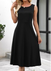 Black Tummy Coverage Plaid Long Sleeve Dress and Cardigan | thumb picture 