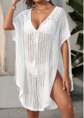 Hollow Out Tassel White Cover Up | thumb picture 