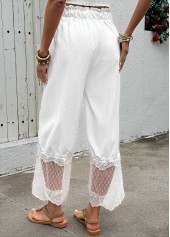 Black Wide Leg Elastic Waist High Waisted Pants | thumb picture 