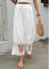 Black Wide Leg Elastic Waist High Waisted Pants | thumb picture 