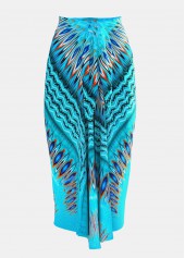 Tummy Control Tribal Print One Piece Swimwear and Skirt | thumb picture 