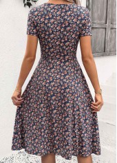 Multi Color Ditsy Floral Print Tummy Coverage Dress | thumb picture 