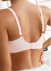 Light Pink Push-up Patchwork Scoop Bra | thumb picture 