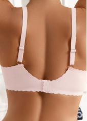 Light Pink Push-up Patchwork Scoop Bra | thumb picture 
