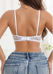 White Color V Neck Detail Bra | thumb picture 
