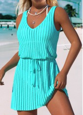 Tummy Coverage Sleeveless Cyan Cover Up | thumb picture 