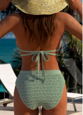 Mid Waisted Sage Green Bikini Set | thumb picture 