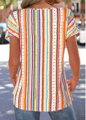 Multi Color Tummy Coverage Short Sleeve T Shirt | thumb picture 