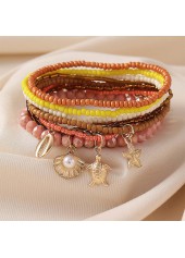 Multi Color Shell Seed Beads Bracelets