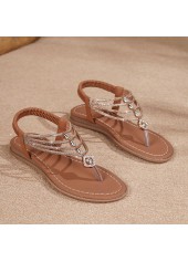 Dark Coffee Color Toe Post Falt | thumb picture 