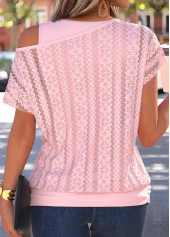 Light Pink Tummy Coverage Short Sleeve T Shirt | thumb picture 
