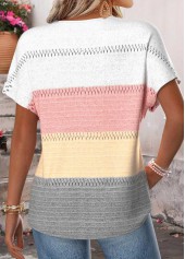 Multi Color Tummy Coverage Geometric Print T Shirt | thumb picture 