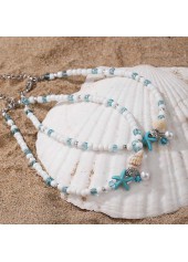 Mint Green Shell Seed Beads Anklets | thumb picture 
