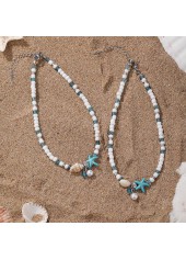 Mint Green Shell Seed Beads Anklets | thumb picture 