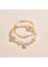 Skin Color Shell Seed Beads Anklets | thumb picture 