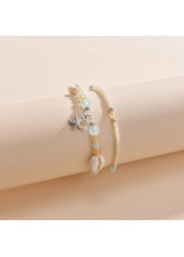 Skin Color Shell Seed Beads Anklets | thumb picture 