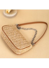 Light Camel Zip Chains Shoulder Bag | thumb picture 