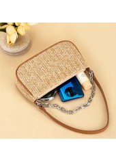 Light Camel Zip Chains Shoulder Bag | thumb picture 