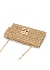 Light Camel Turnlock Chains Crossbody Bag | thumb picture 