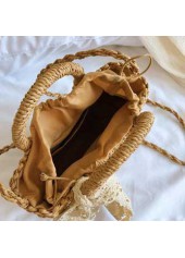 Dark Camel Color Open Crossbody Bag | thumb picture 